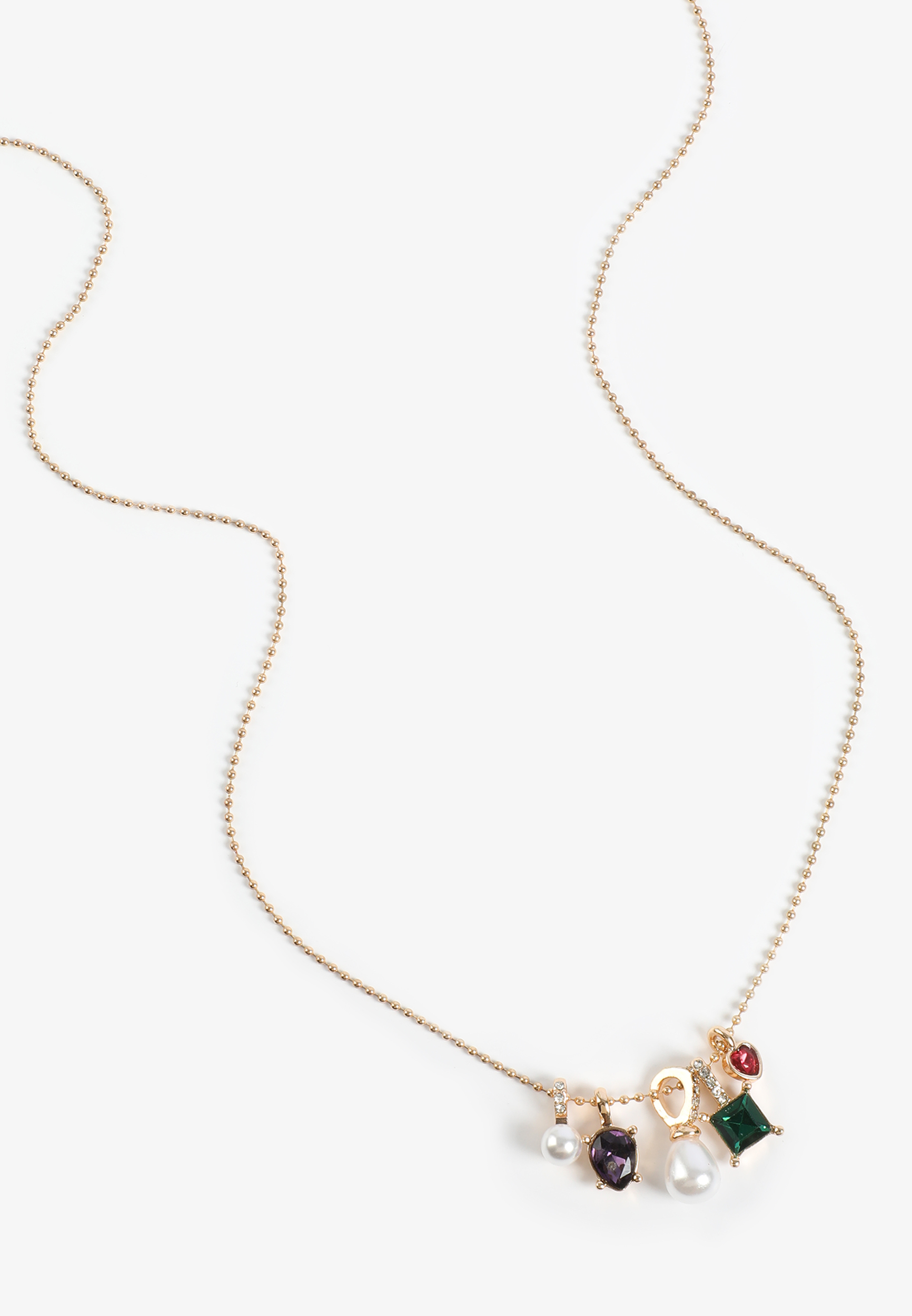 Gemstone Charm Necklace