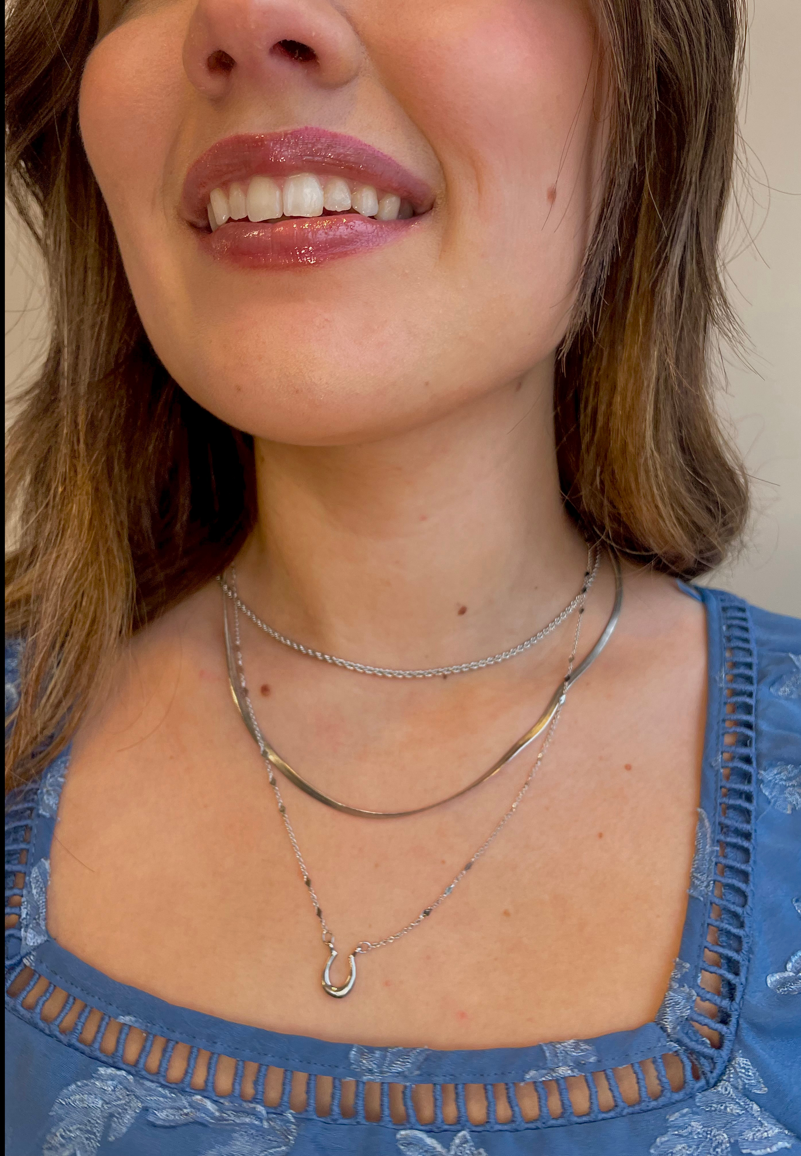 Everyday Layers Silver Rope Chain Necklace, SILVER, large