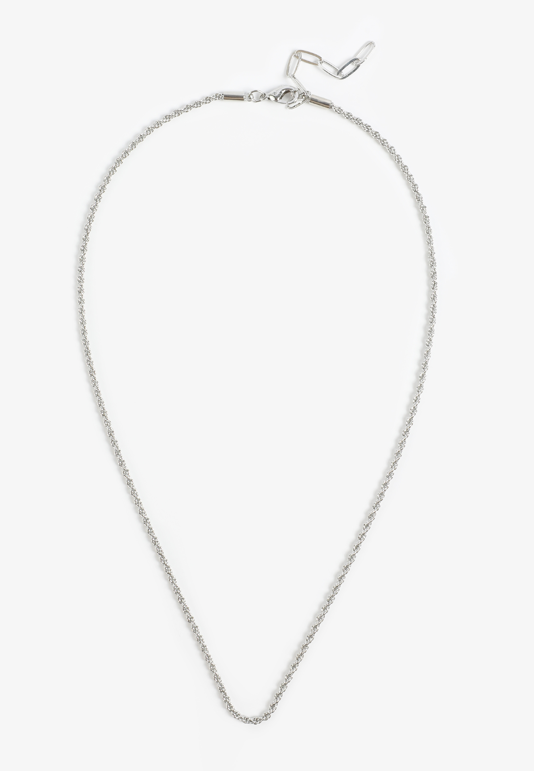 Everyday Layers Silver Rope Chain Necklace, SILVER, large