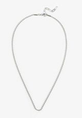 Everyday Layers Silver Rope Chain Necklace, SILVER, small