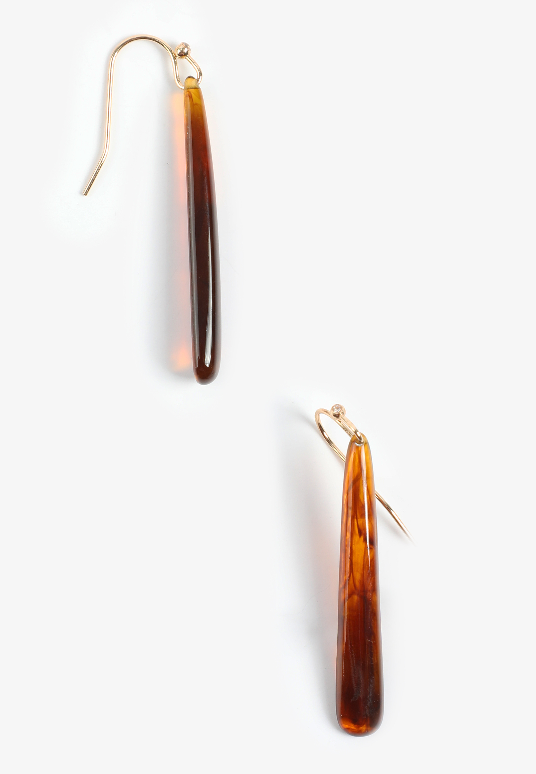 Brown Drop Earrings