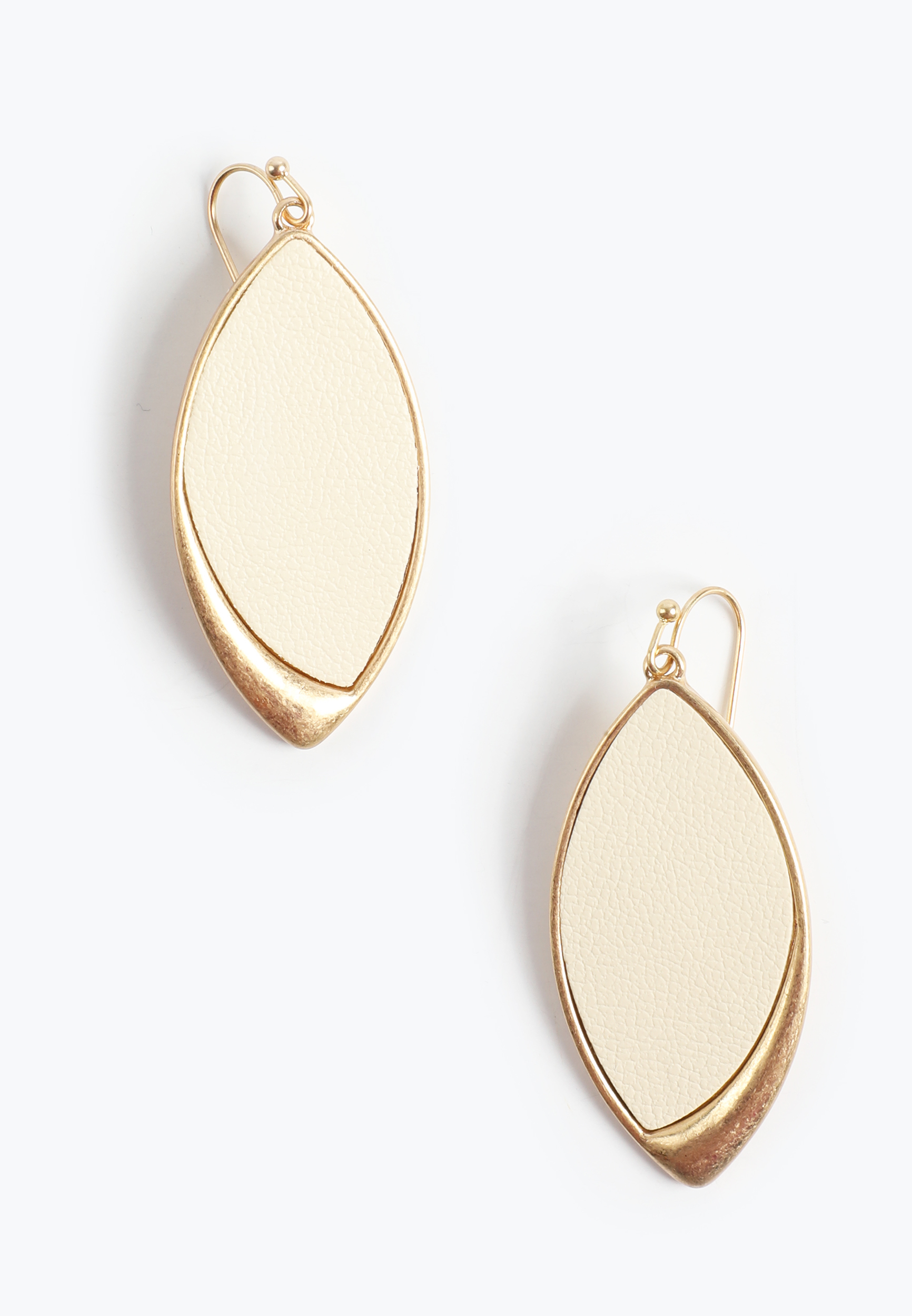 Gold And Ivory Drop Earrings