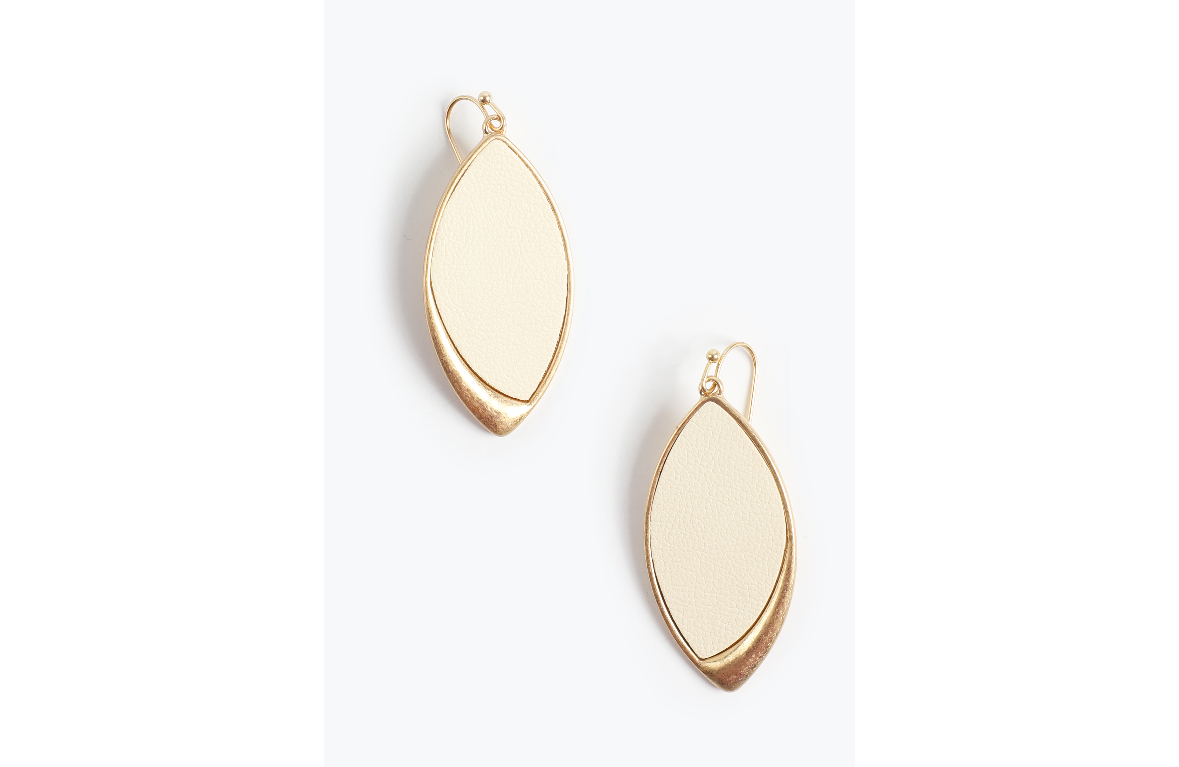 Gold And Ivory Drop Earrings