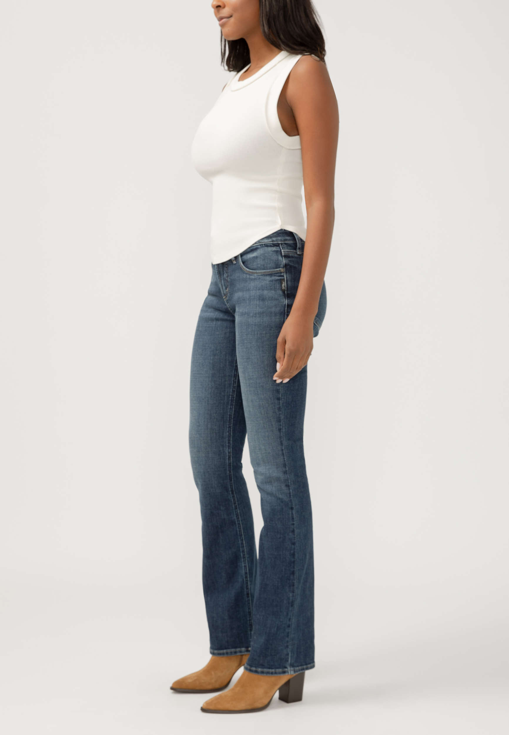 Silver Jeans Co.&reg; Suki Curvy Mid Rise Luxe Stretch Slim Boot Jean, C258, large