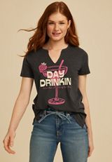Day Drinkin Classic Fit Graphic Tee, C9764, small