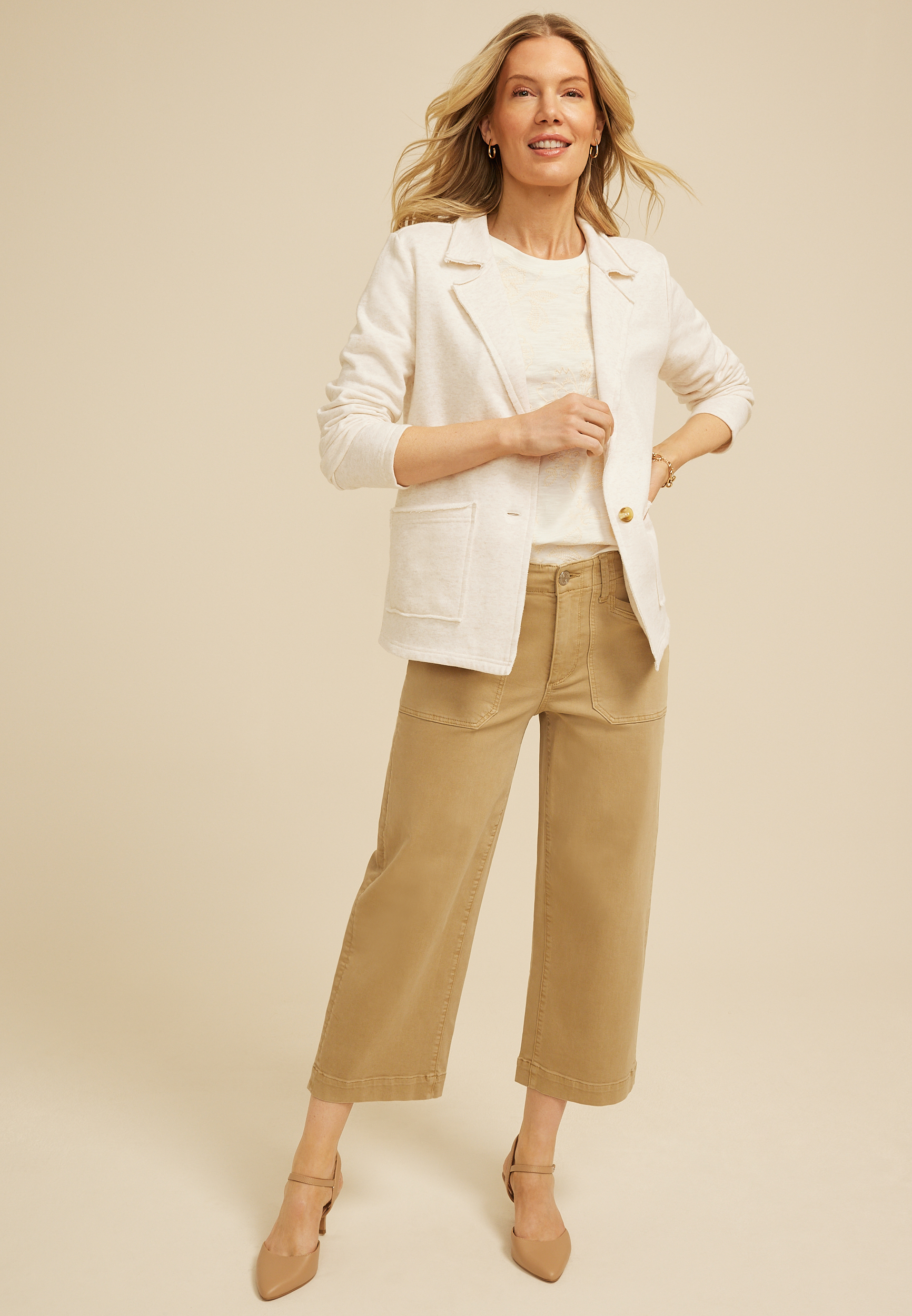 French Terry Casual Blazer