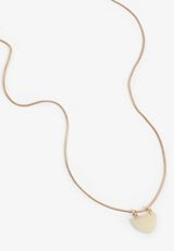 Light Jade Stone Pendant Necklace, C605, small