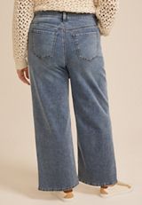 Plus Size m jeans by maurices&trade; Classic High Rise Wide Leg Jean, C3337, small
