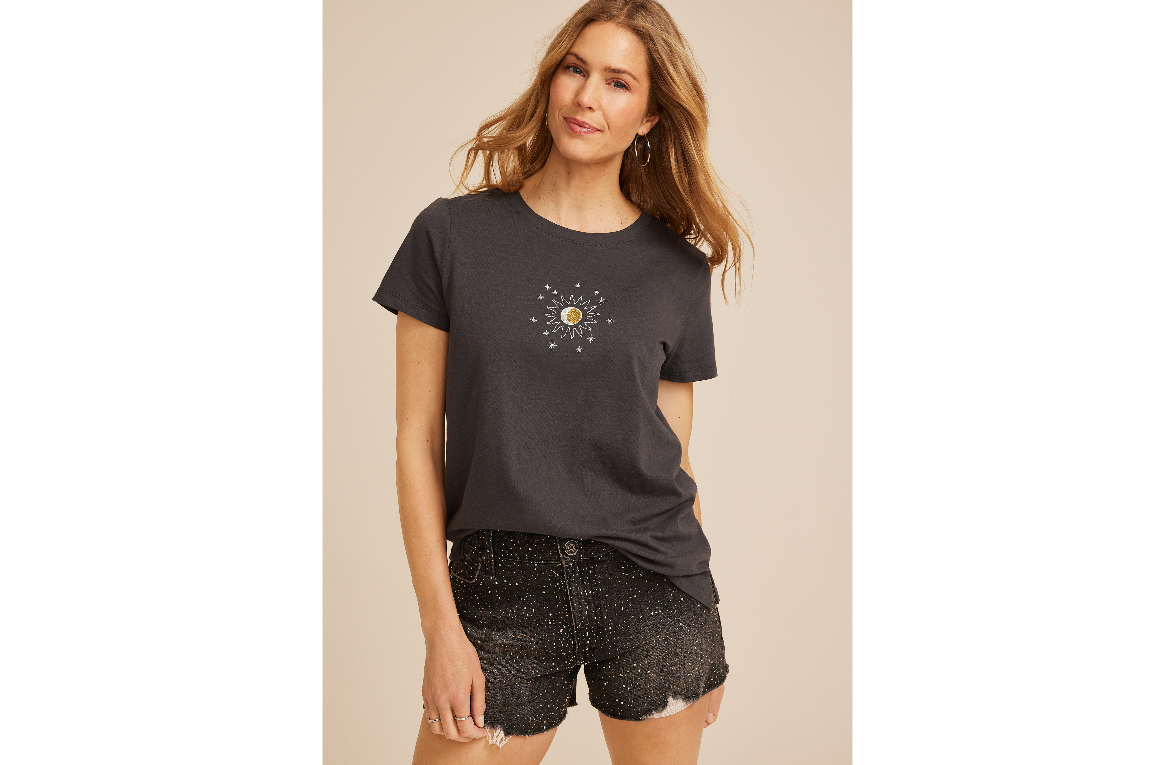 Celestial Sun And Stars Classic Fit Graphic Tee