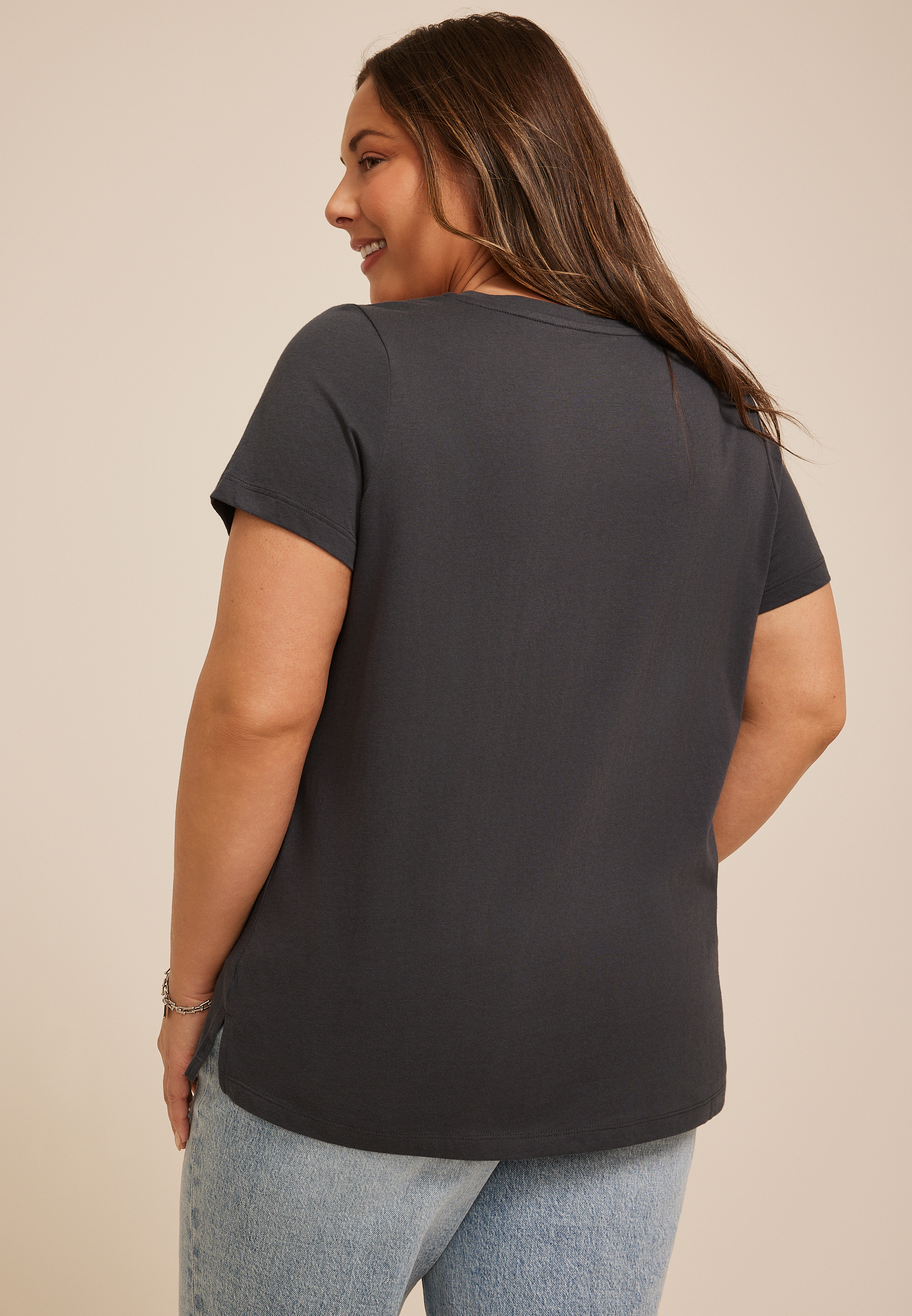 Plus Size No Crying In Baseball Classic Fit Graphic Tee, PHANTOM BLACK, large