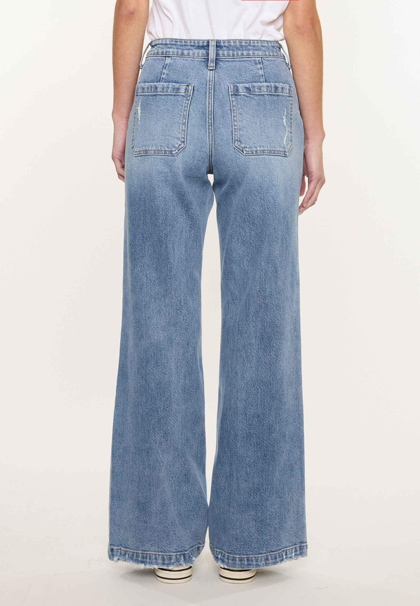 KanCan™ High Rise Porkchop Pocket Wide Leg Flare Jean | maurices