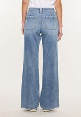 KanCan&trade; High Rise Porkchop Pocket Wide Leg Flare Jean, C3337, small