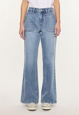 KanCan&trade; High Rise Porkchop Pocket Wide Leg Flare Jean, C3337, small