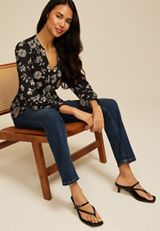 Floral Cinched Back Blouse, C5872, small