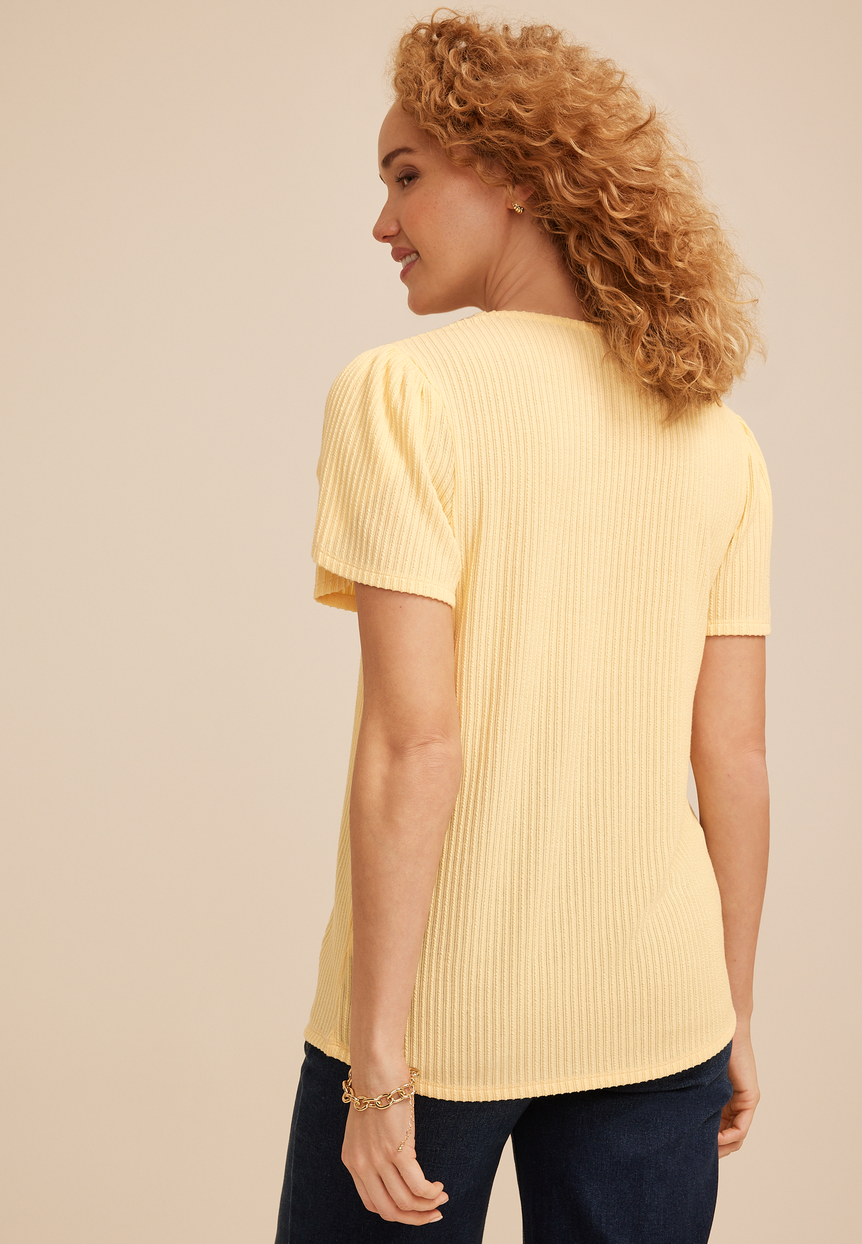 24/7 Holland Textured Scoop Tee, C8134, large