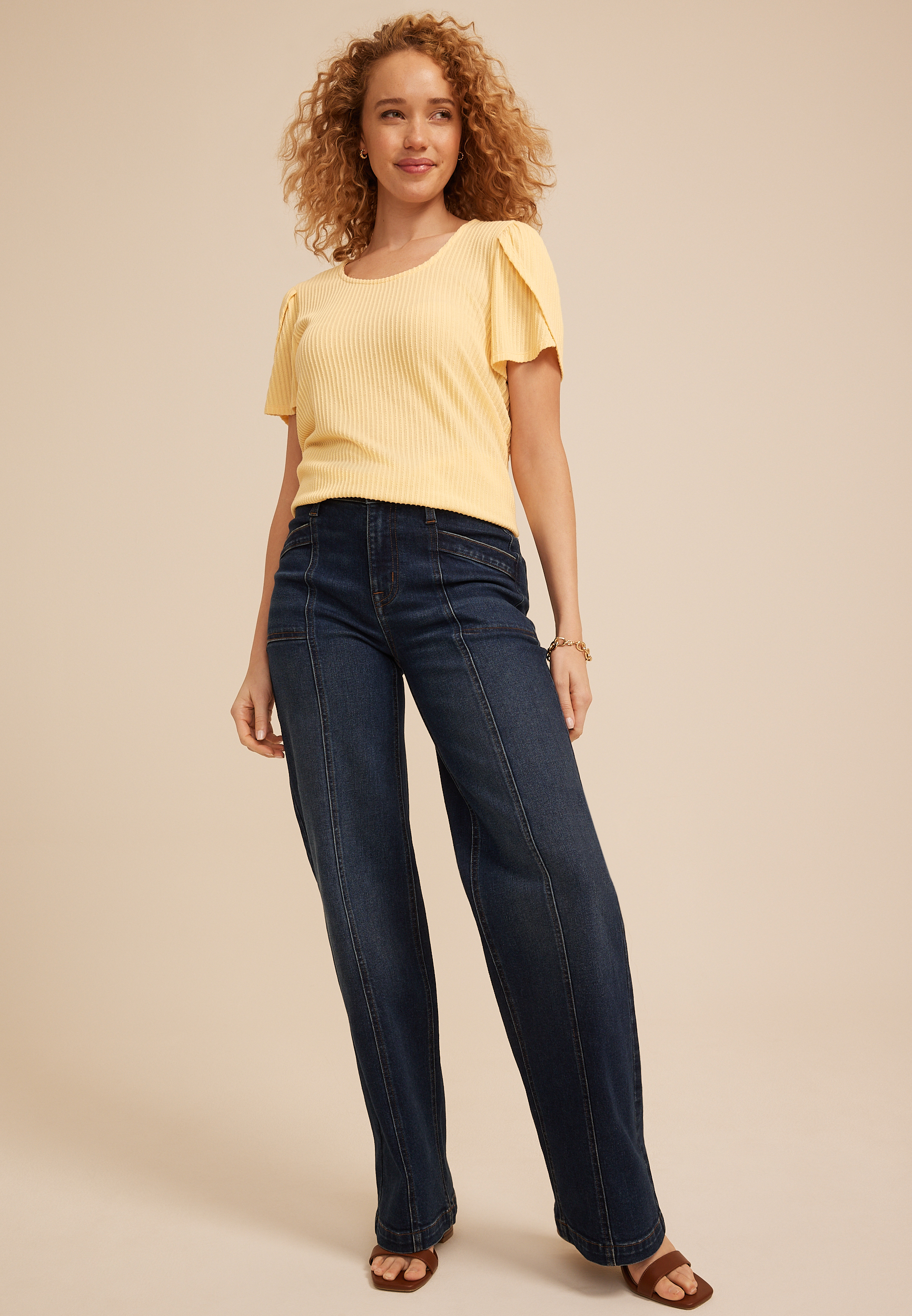 24/7 Holland Textured Scoop Tee, C8134, large