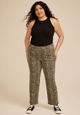 Plus Size m jeans by maurices&trade; High Rise Leopard Straight Jean, C542, small