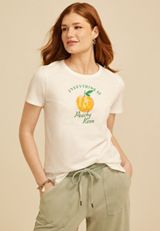 Everything Is Peachy Keen Classic Fit Graphic Tee, C4673, small