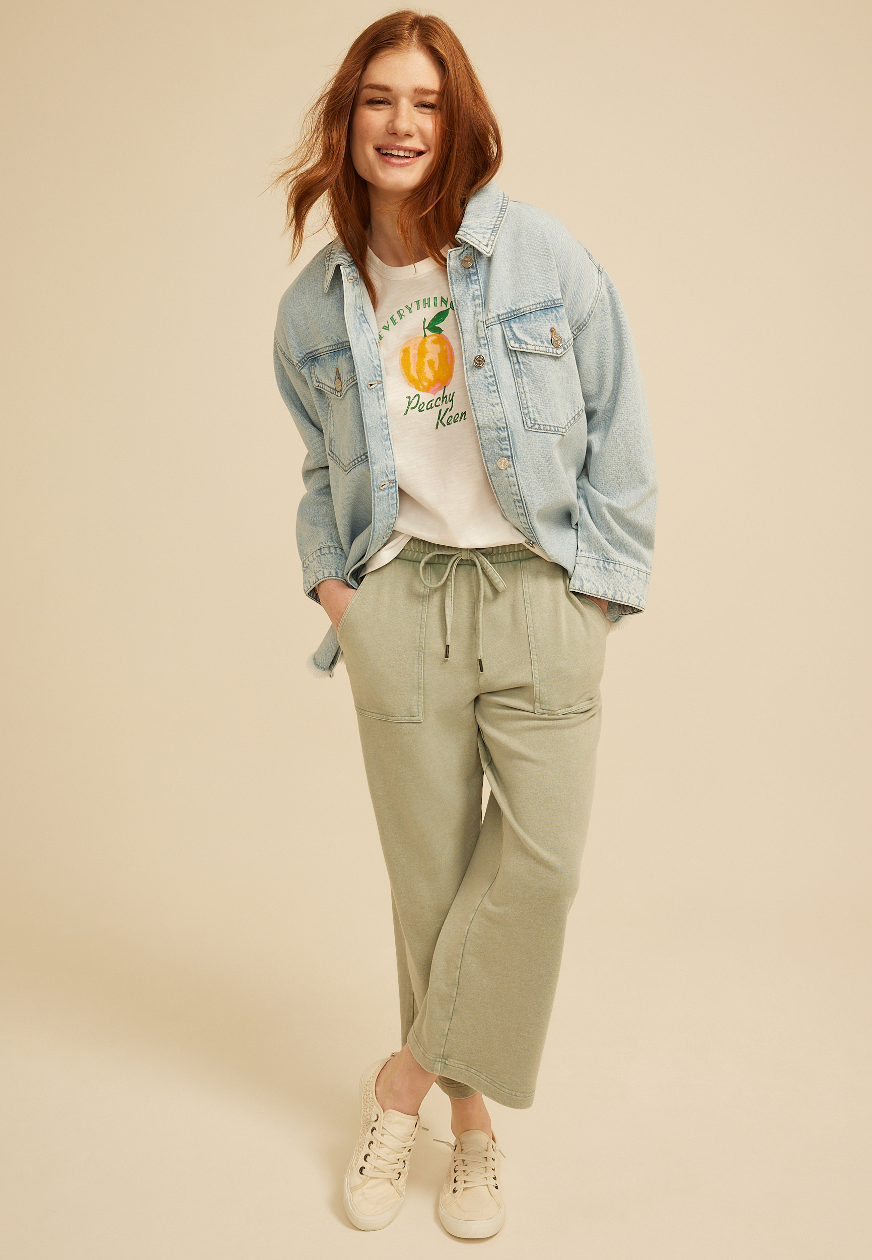 Everything Is Peachy Keen Classic Fit Graphic Tee, C4673, large