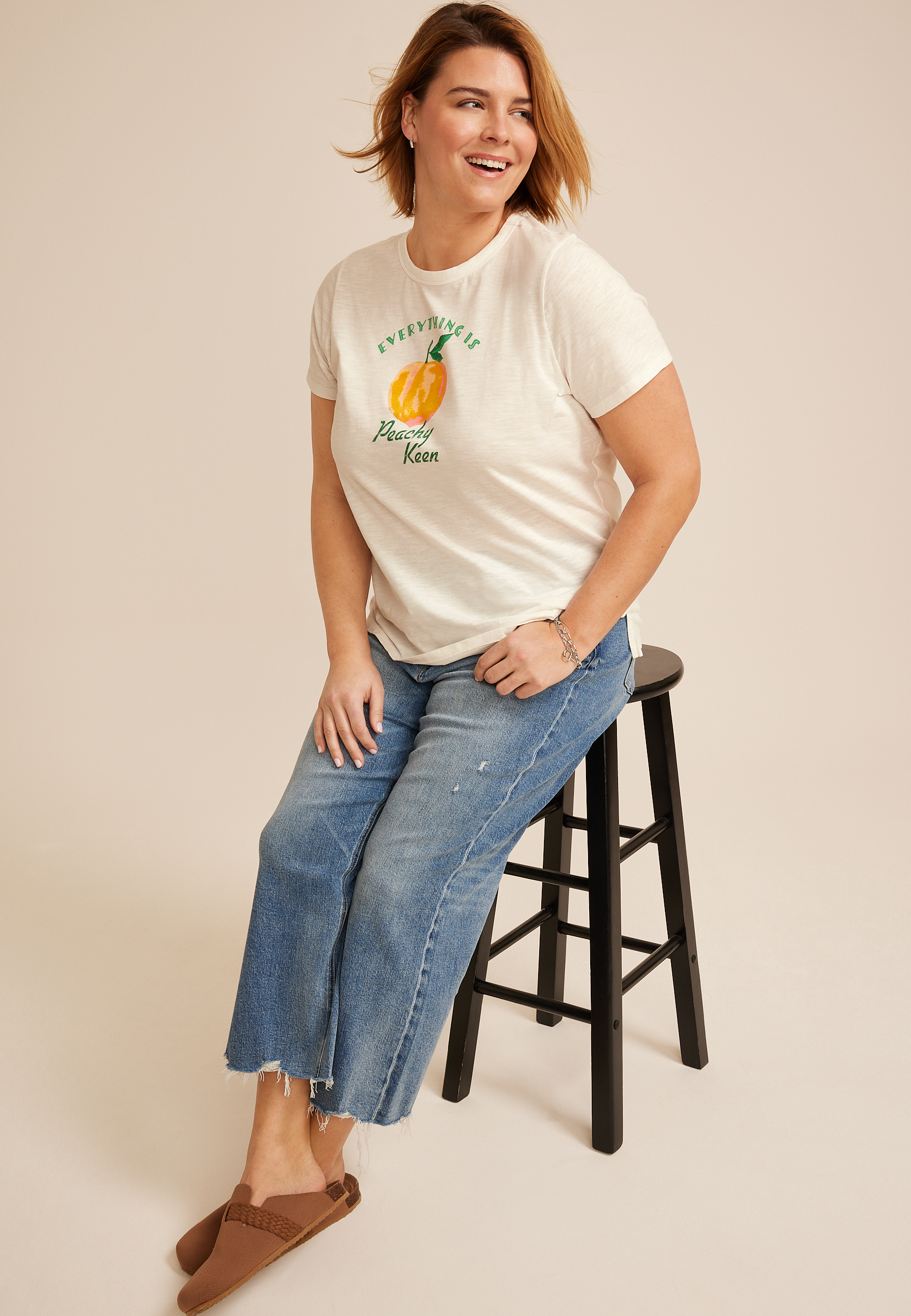 Plus Size Everything Is Peachy Keen, C4673, large