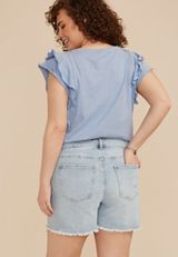 Plus Size m jeans by maurices&trade; Mid Rise Printed Pocket 5in Shorts, C2806, small