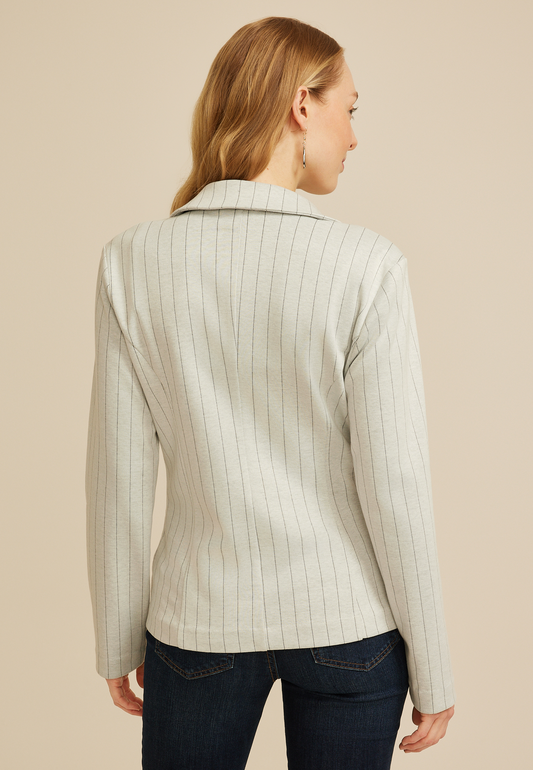 Pinstripe Blazer, C1755, large
