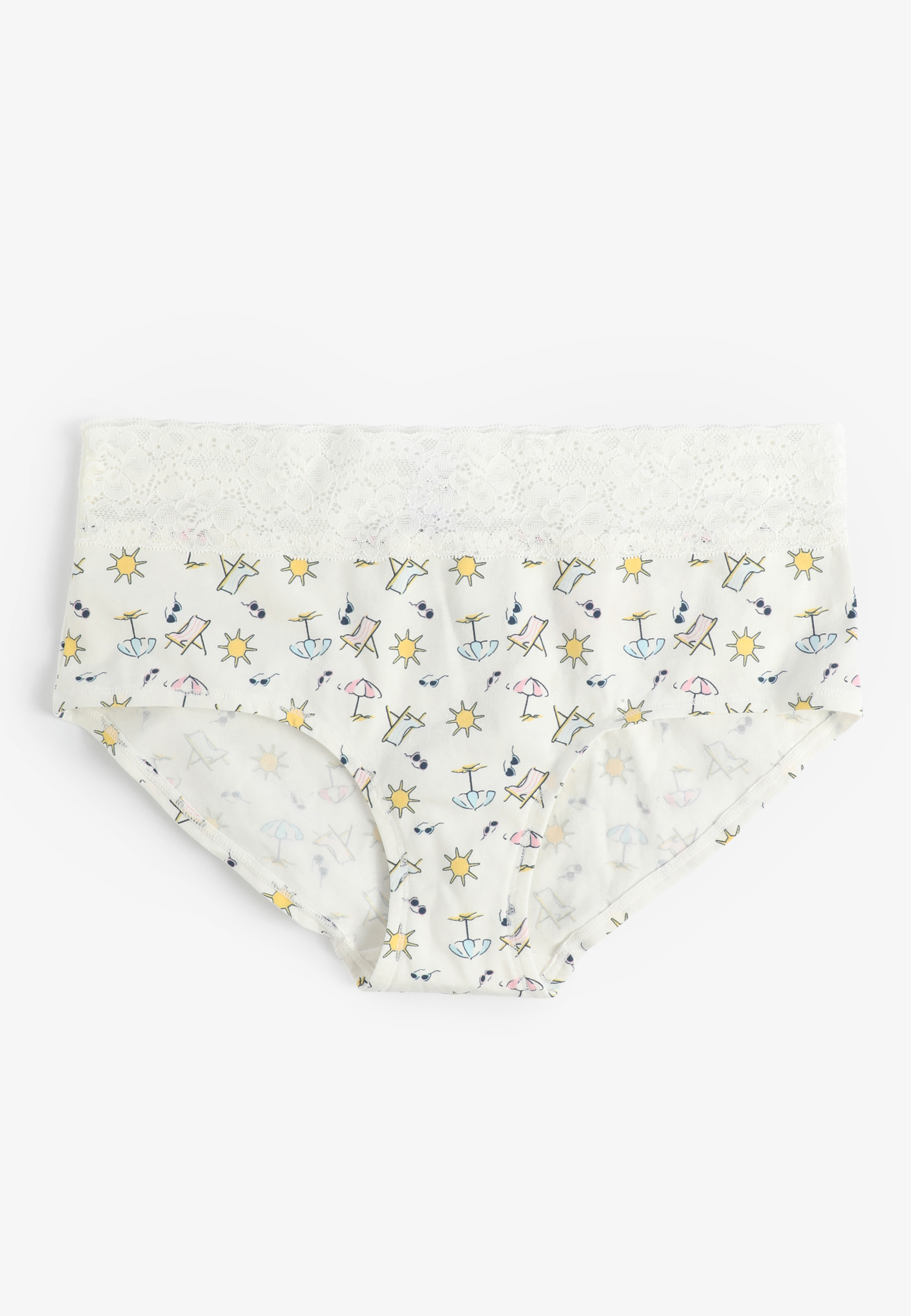 Simply Comfy Cotton Beach Print Boybrief Panty