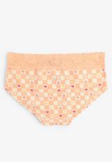 Simply Comfy Cotton Checkered Beach Print Boybrief Panty, C4748, small