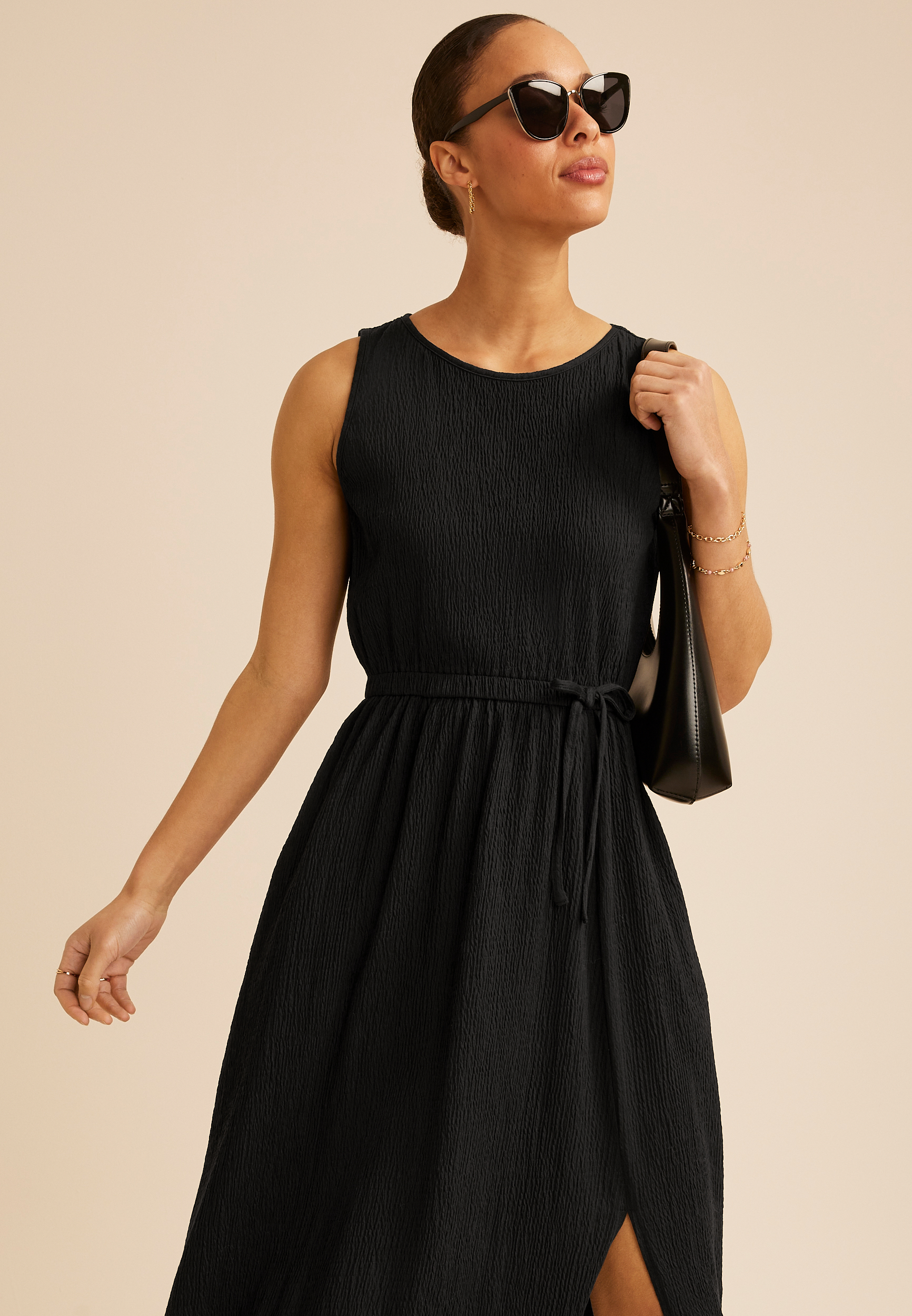 24/7 Bare Tie Waist Midi Dress, C106, large