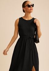 24/7 Bare Tie Waist Midi Dress, C106, small