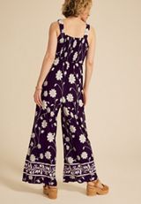24/7 Border Print Jumpsuit, C1943, small