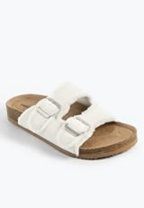 SuperCush Chloe Frayed Two Band Footbed Sandal, C223, small