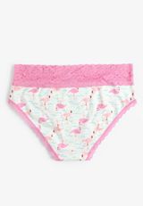 Simply Comfy Cotton Flamingo Hipster Panty, C4677, small