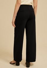 Ponte High Rise Wide Leg Pant, C106, small
