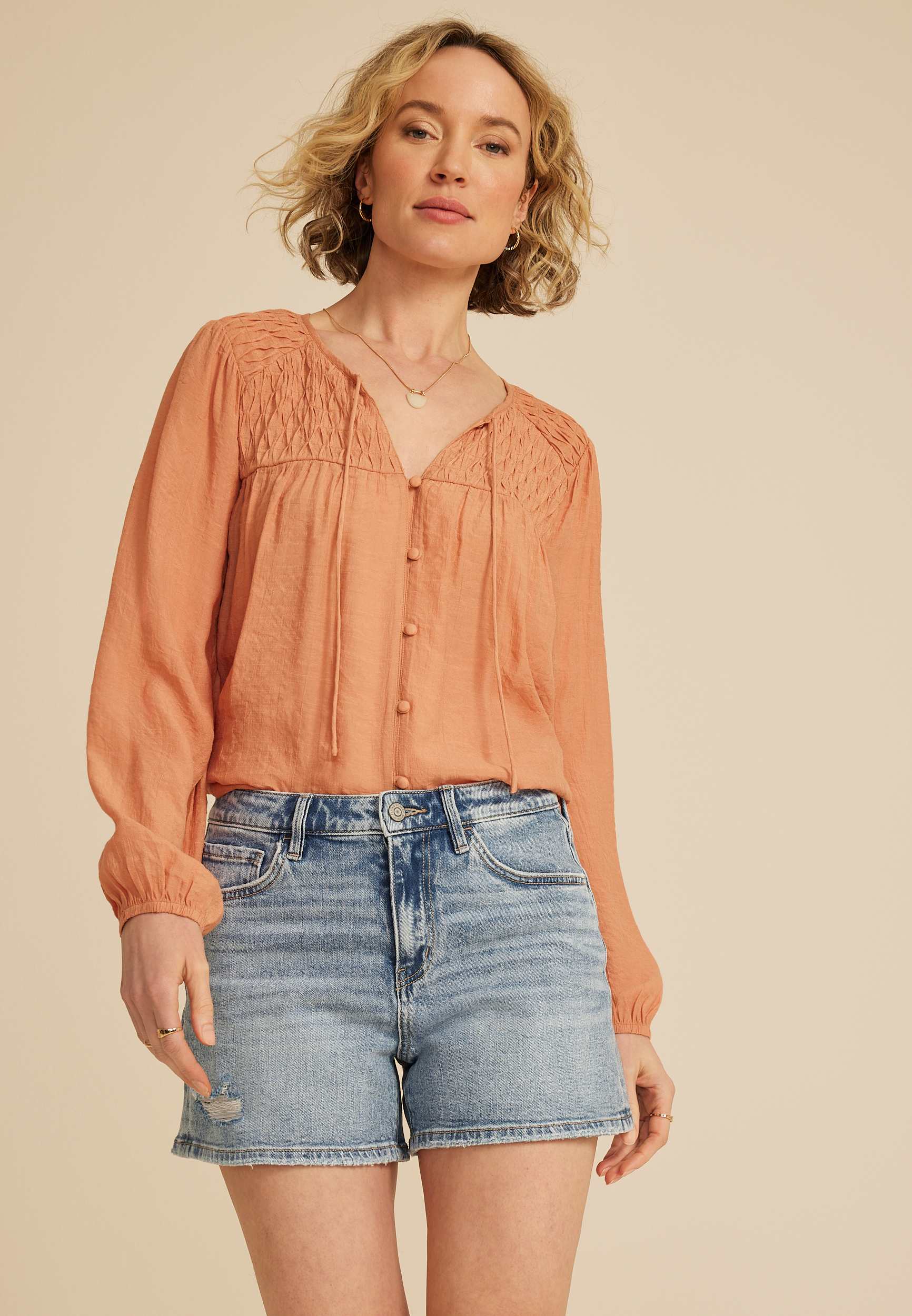 Flying Monkey&trade; High Rise Double Pocket Cuffed Hem 3.5in Short