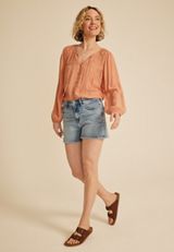 Flying Monkey&trade; High Rise Ripped Hem 3.5in Short, C3337, small