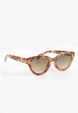 Tortoise Plastic Cateye Sunglasses, C920, small