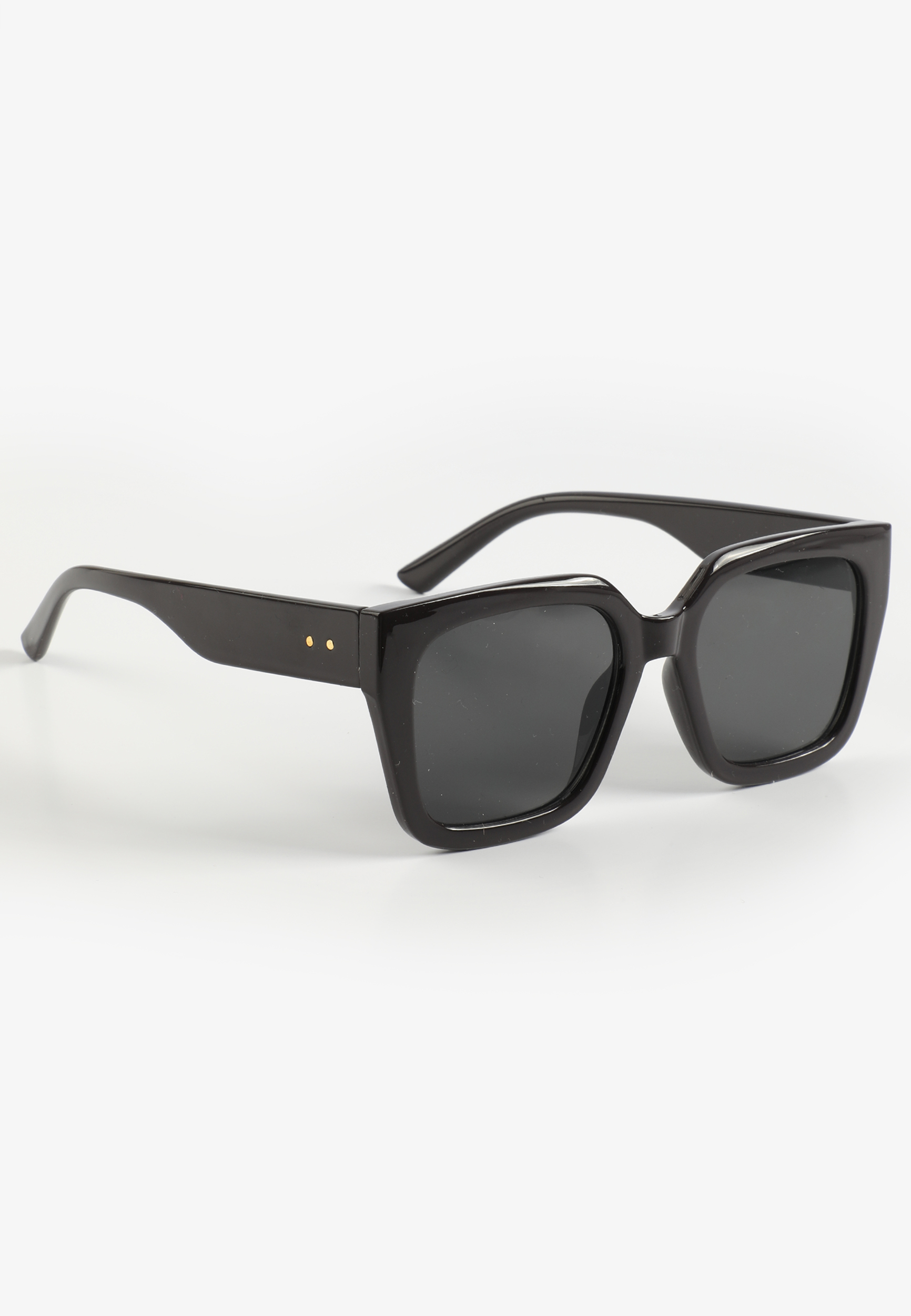 Black Plastic Square Sunglasses
