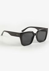 Plastic Square Sunglasses, SHAVED CHOCOLATE, small
