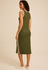 Bare Whipstitch Midi Dress, C9162, small