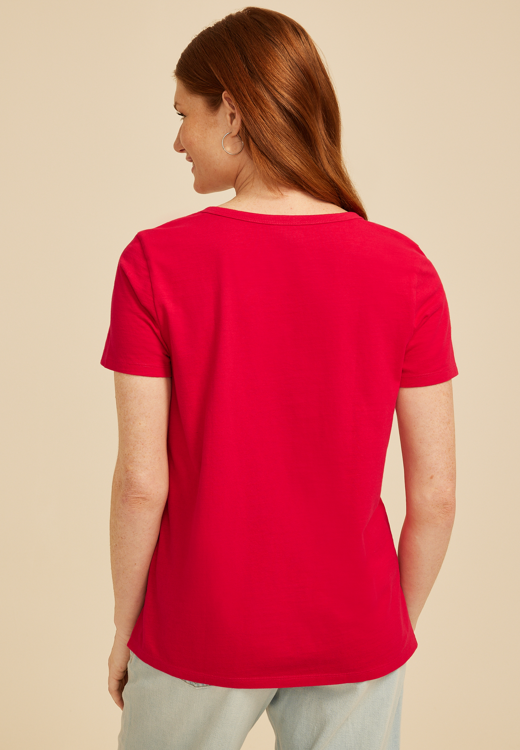 24/7 Dawson V Neck Tee, C3342, large