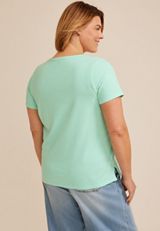 Plus Size 24/7 Dawson V Neck Tee, C824, small