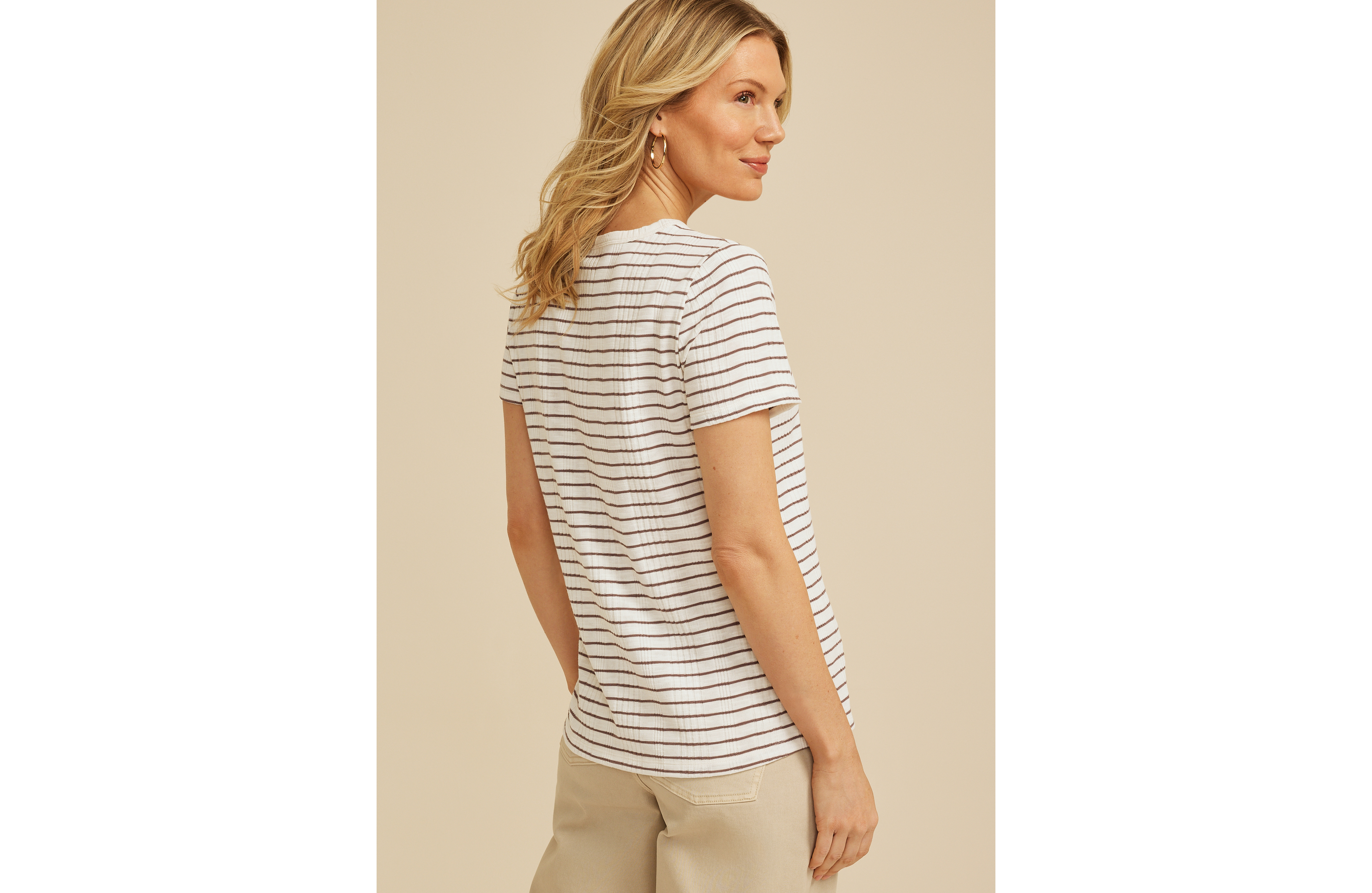 24/7 Striped Taylor Tee