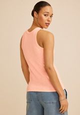 24/7 Variegated Ribbed Highline Tank Top, LUCENT MELON, small