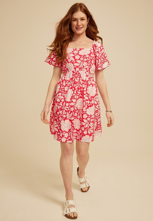 mini white dress with long sleeves White Mini Dress