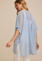 Textured Crochet Lace Kimono, C9675, small