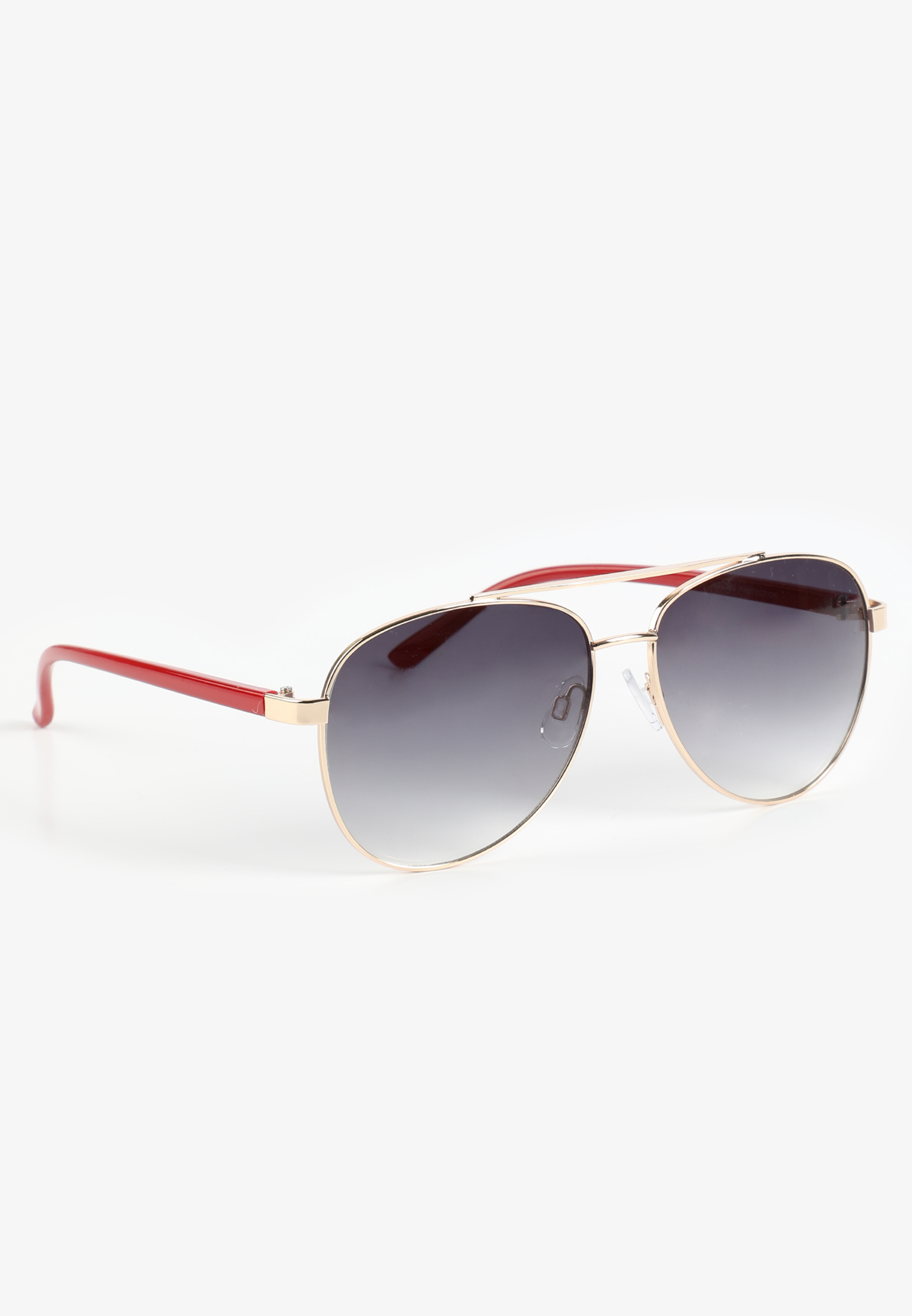 Red Enamel Aviator Sunglasses