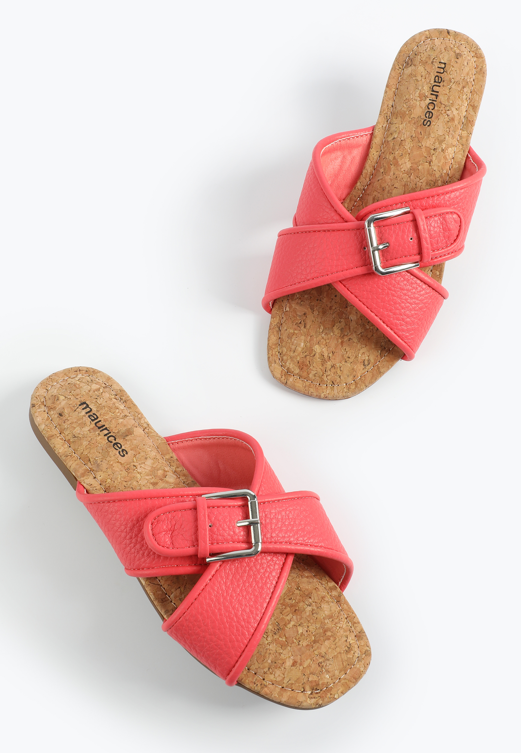 SuperCush Faux Leather Crisscross Sandal, C1355, large