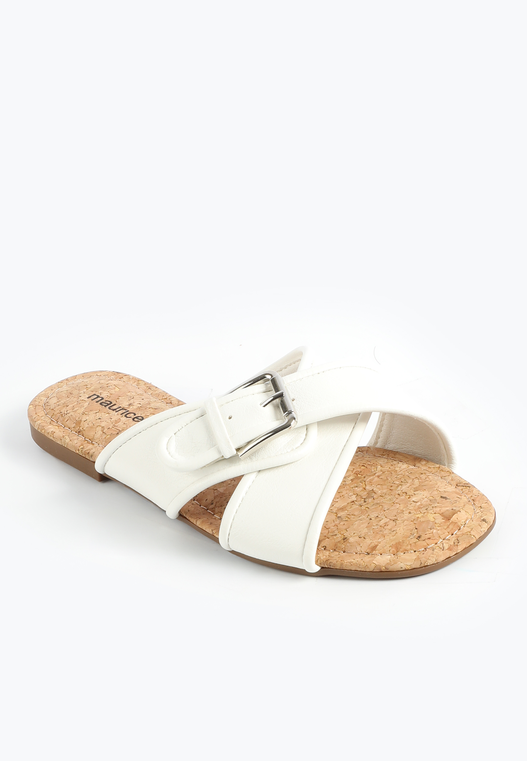 SuperCush Faux Leather Crisscross Sandal