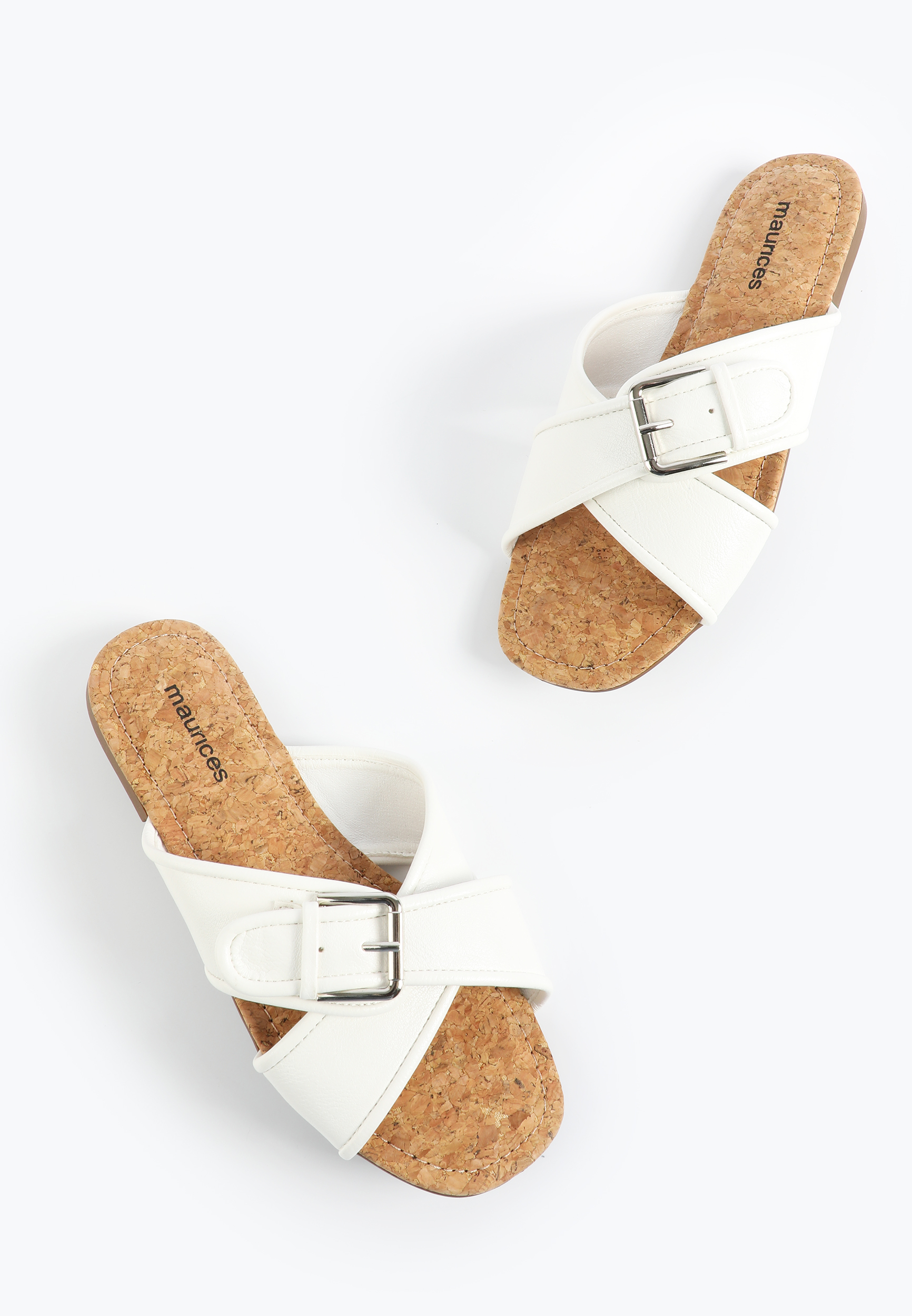 SuperCush Faux Leather Crisscross Sandal